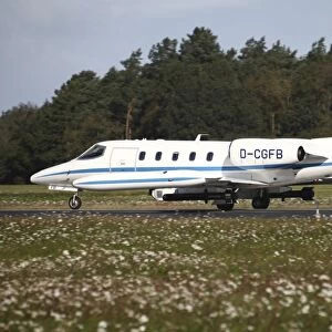 A Learjet of GFD with electronic countermeasure pods