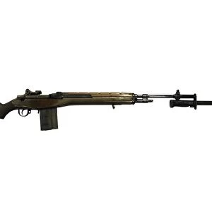 M14 rifle, developed from the M1 Garand