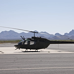 An OH-58 Kiowa helicopter of the U. S. Army