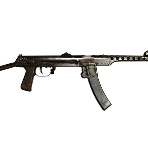 Russian PPS-43 submachine gun with stock extended