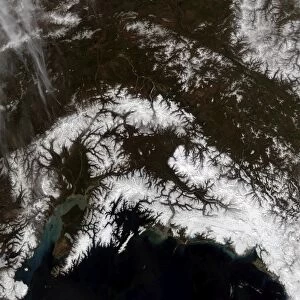 Snow in south central Alaska