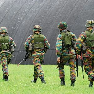 Soldiers of the Belgian Army during a MOUT training