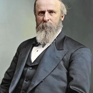 Vintage American history photo of President Rutherford B. Hayes