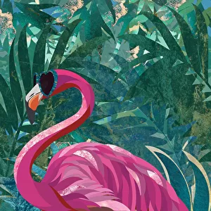 Flamingo in the Jungle