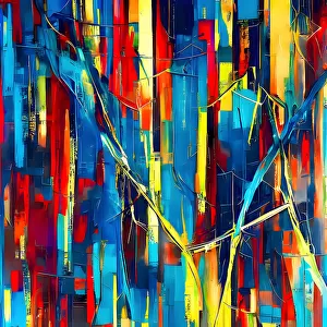 Textures and patterns in modern artworks. Collection: Graffiti-inspired artwork