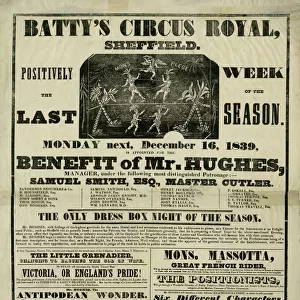 Battys Circus Royal, Sheffield, 1839