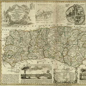 County Map of Sussex, c. 1777