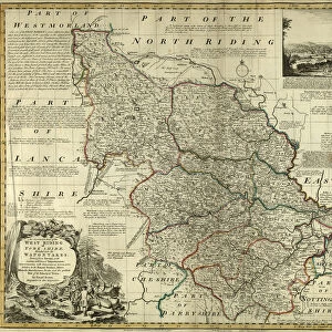 County Map of Yorkshire West Riding, c. 1777