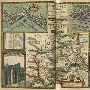 John Speeds map of Middlesex, 1611