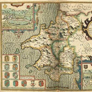 John Speed's map of Pembrokeshire, 1611