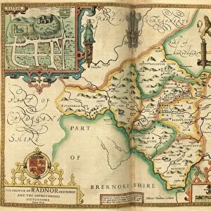 John Speed's map of Radnorshire, 1611