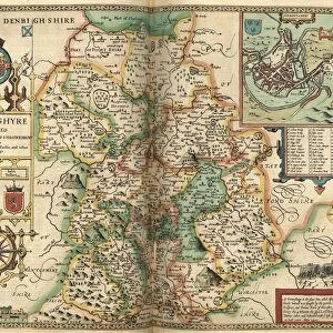 John Speeds map of Shropshire, 1611
