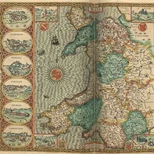 John Speed's map of Wales, 1611