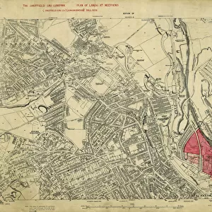 Plan of lands at Neepsend by The Sheffield Gas Company, 1929
