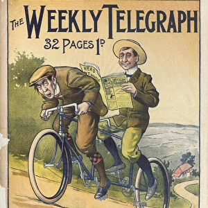 Sheffield Weekly Telegraph poster: Makes cycling a pleasure, 1901