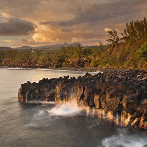 Landscape of Pointe de Langevin, Reunion Island