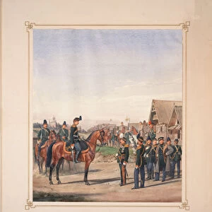 13th Military Order Dragoon Regiment, 1871. Artist: Piratsky, Karl Karlovich (1813-1889)
