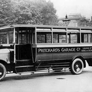 1925 Thornycroft bus for Pritchards garage. Creator: Unknown