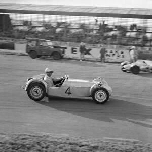 1960 Lotus Seven, J. Cottrell at Silverstone. Creator: Unknown