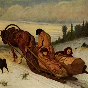 Accompanying the dead, 1865, (1965). Creator: Vasily Perov