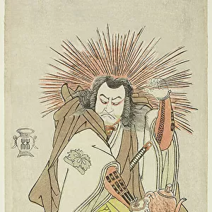 The Actor Nakayama Kojuro VI as Osada no Taro Kagemune (in Reality Hatcho Tsubute no Ki... c. 1785. Creator: Shunsho)