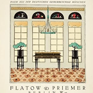 Advertisement for Flatow & Priemer, from Styl, pub. 1922 (pochoir Print)