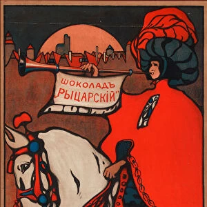 Advertising Poster for the Abrikosov Chocolate, 1901. Artist: Kandinsky, Wassily Vasilyevich (1866-1944)
