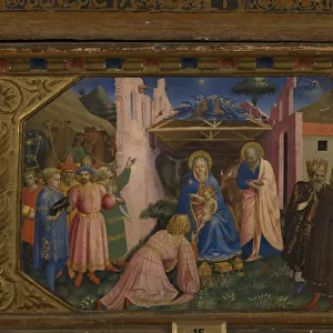 The Adoration of the Magi (The Annunciation retable with 5 Predella scenes), 1430-1432. Artist: Angelico, Fra Giovanni, da Fiesole (ca. 1400-1455)