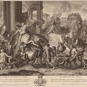 Alexander Entering Babylon. Artist: Audran, Jean (1667-1756)