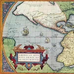 America, or the New World: From the Theatrum Orbis Terrarum by Abraham Ortelius, 1570, 1570, (19 Artist: Abraham Ortelius