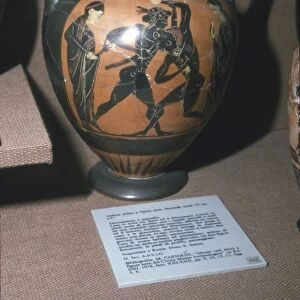 Amphora, Theseus and the Minotaur, 6th century BC