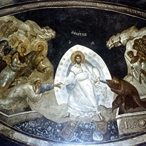 Anastasis, fresco in the parekklesion of Church of Christ in Chora, c1310-c1320