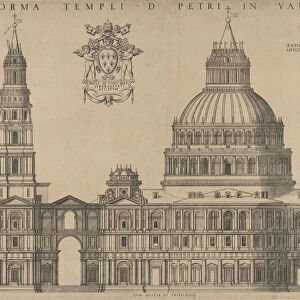 Antonio da Sangallos project for St Peter s, plan of the faç