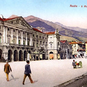 Aosta - Il Municipio, 20th Century