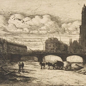 The Apse of Notre-Dame, Paris, 1854. Creator: Charles Meryon