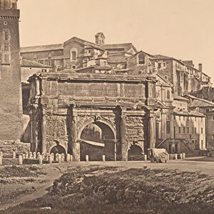 Arco di Settimio Severo, 1848-52. Creator: Eugene Constant