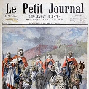 Arrest of the assassins of Mores, Algeria, 1898. Artist: F Meaulle