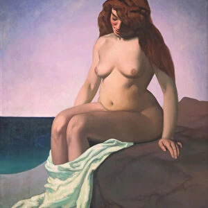 Baigneuse au rocher, 1909. Artist: Vallotton, Felix Edouard (1865-1925)