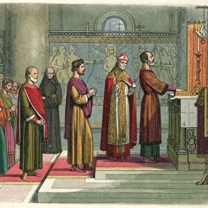 The barons swear to achieve their liberties, 1214 (1864). Artist: James William Edmund Doyle