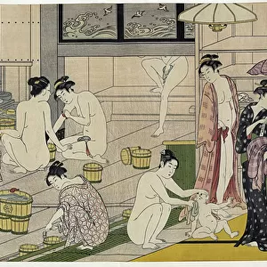 The Bathhouse Women, 1790s. Artist: Torii Kiyonaga