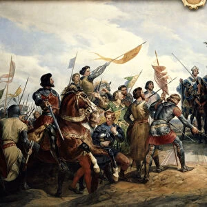 Battle of Bouvines, 27 July 1214 (1827). Artist: Horace Vernet