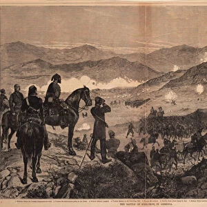 The Battle of Kizil-Tepe on June 25, 1877, 1877. Artist: Anonymous