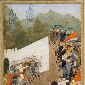 The Battle of Shahbarghan, Folio from a Padshahnama (Chronicle of the Emperor)
