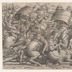 Battle Before Troy, 1535-55. Creator: Jean Mignon