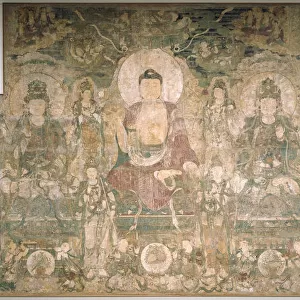Bhaisajyaguru, the buddha of healing and medicine, ca 1319. Artist: Anonymous