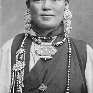 A Bhutia woman, c1910