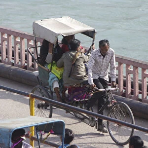 Bicycle Rickshaw, Haridwar India. Creator: Unknown