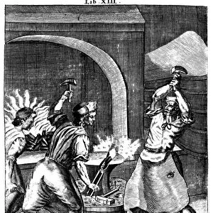 Blacksmiths at work, 1715