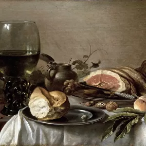 Breakfast with Ham, 1647. Artist: Pieter Claesz