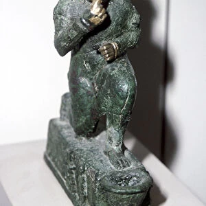 Bronze figurine of a kneeling worshipper, Larsa, 2nd millenium BC